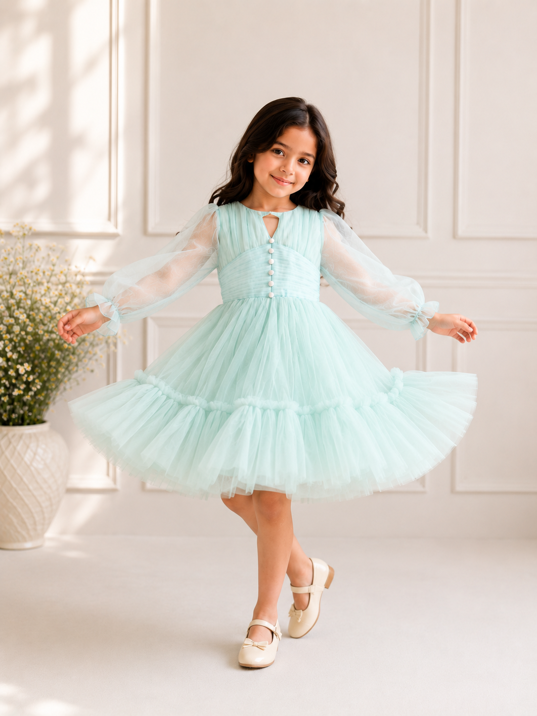 AURORA DRESS AQUA