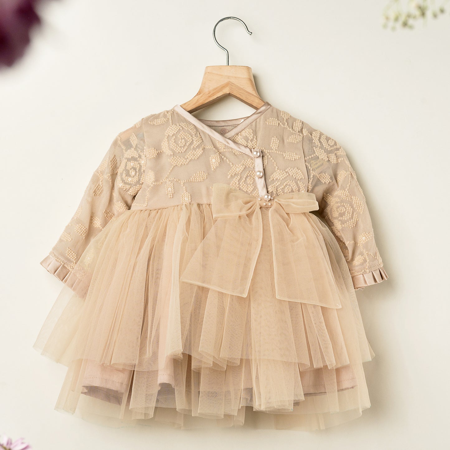 LEO DRESS BEIGE