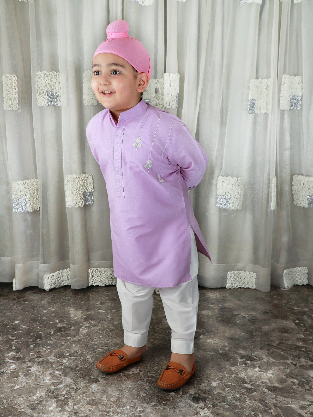 PURPLE KURTA SET