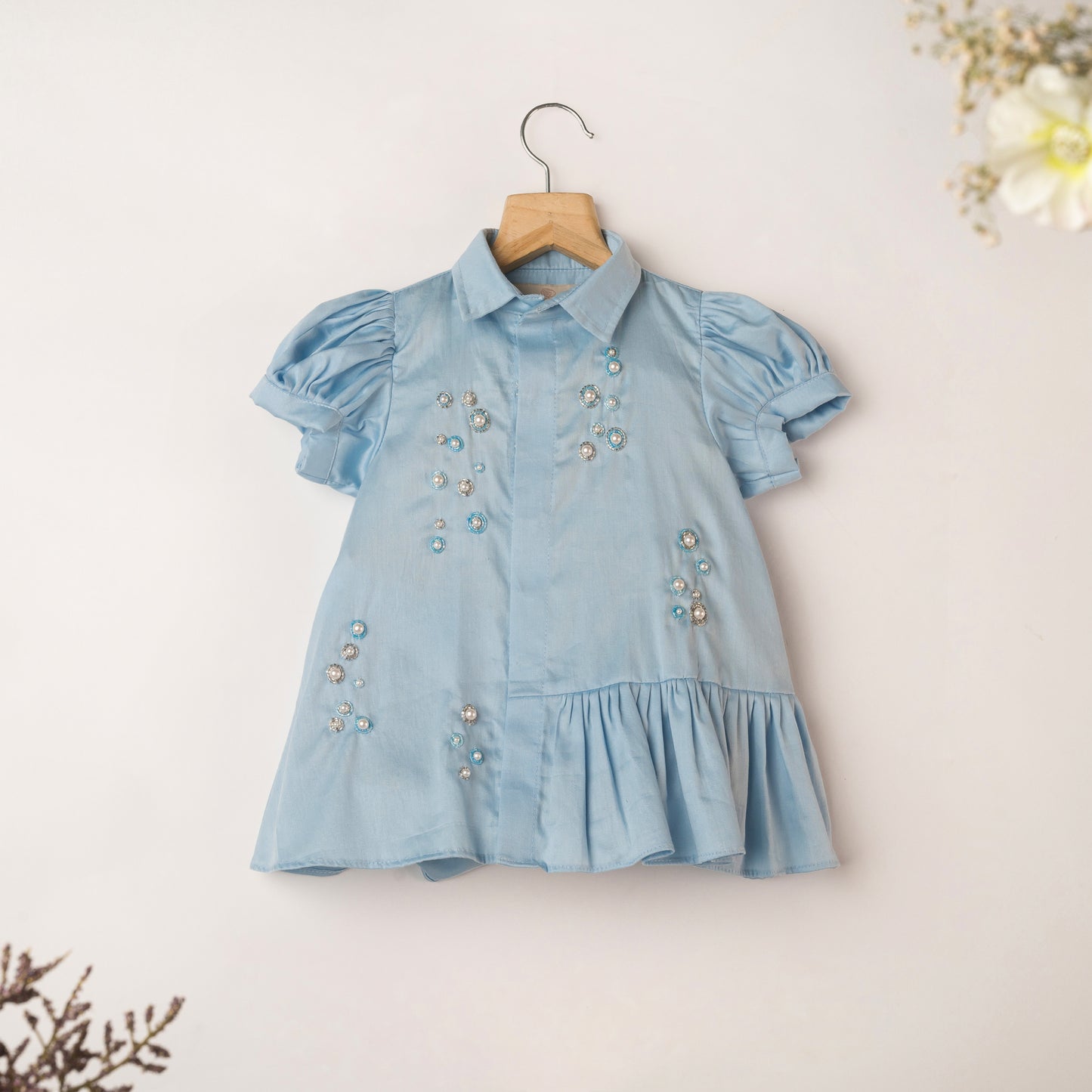 PEARL SHIRT DRESS