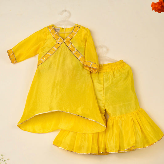 Basant Kurta and Sharara