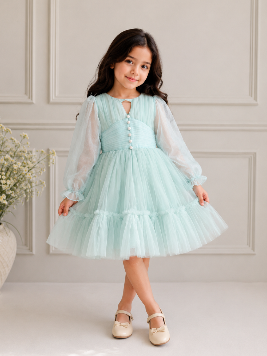 AURORA DRESS AQUA