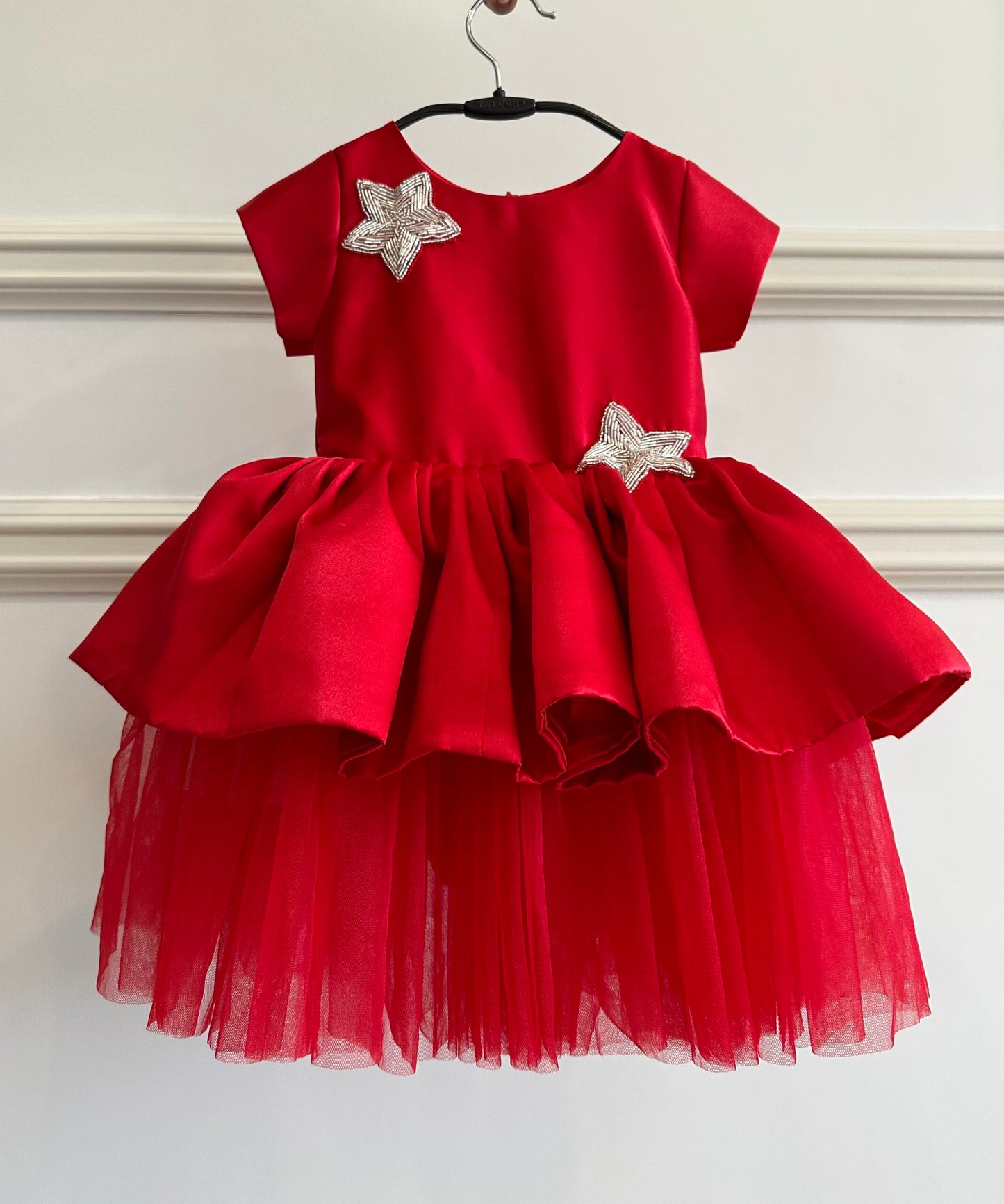 RED MELINA DRESS