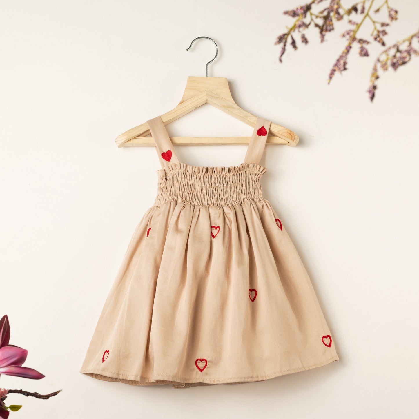 LITTLE HEART DRESS NUDE