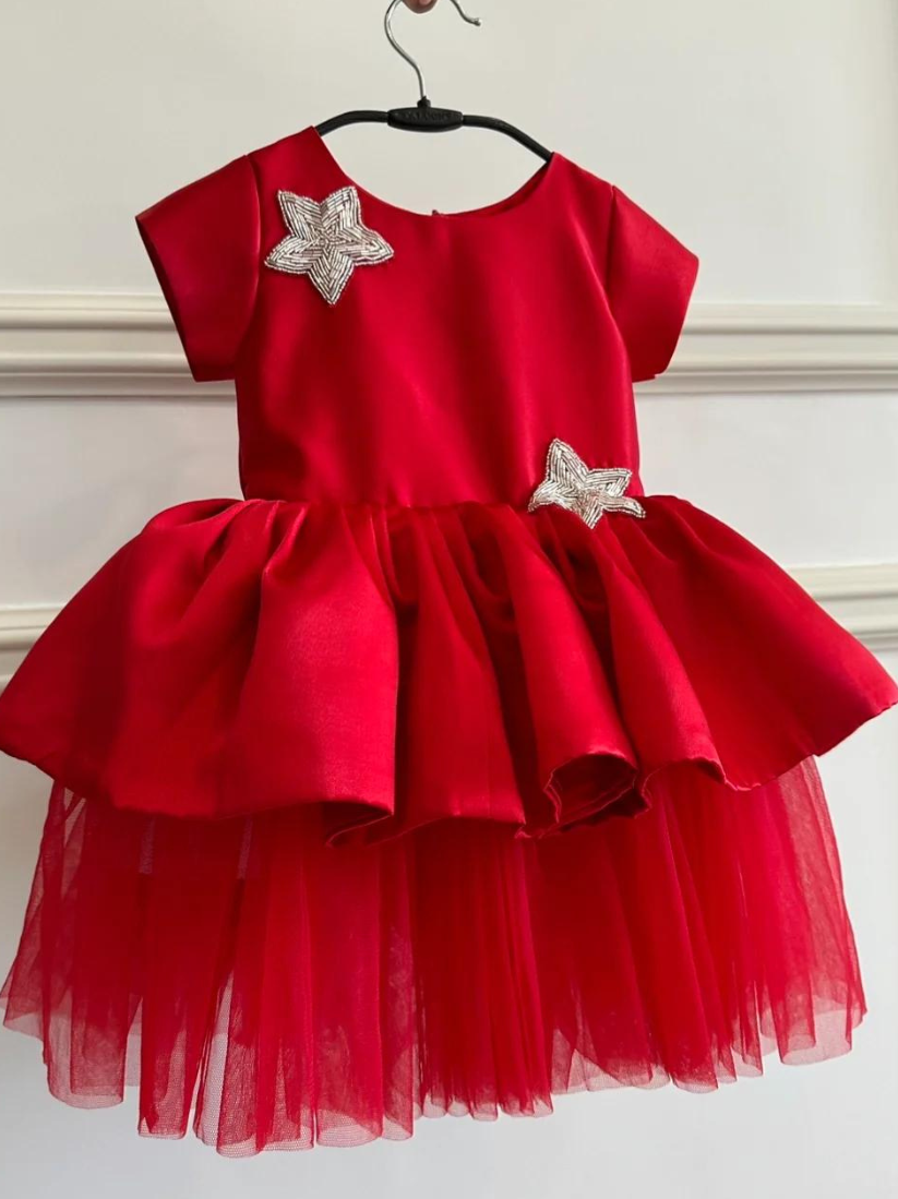 RED MELINA DRESS